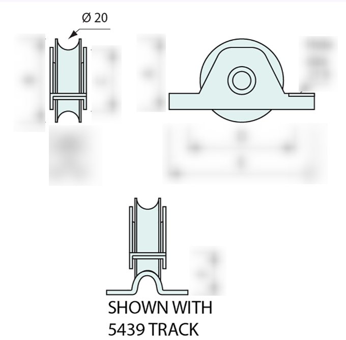10837 - Insert Gate Roller 78mm diameter #10837