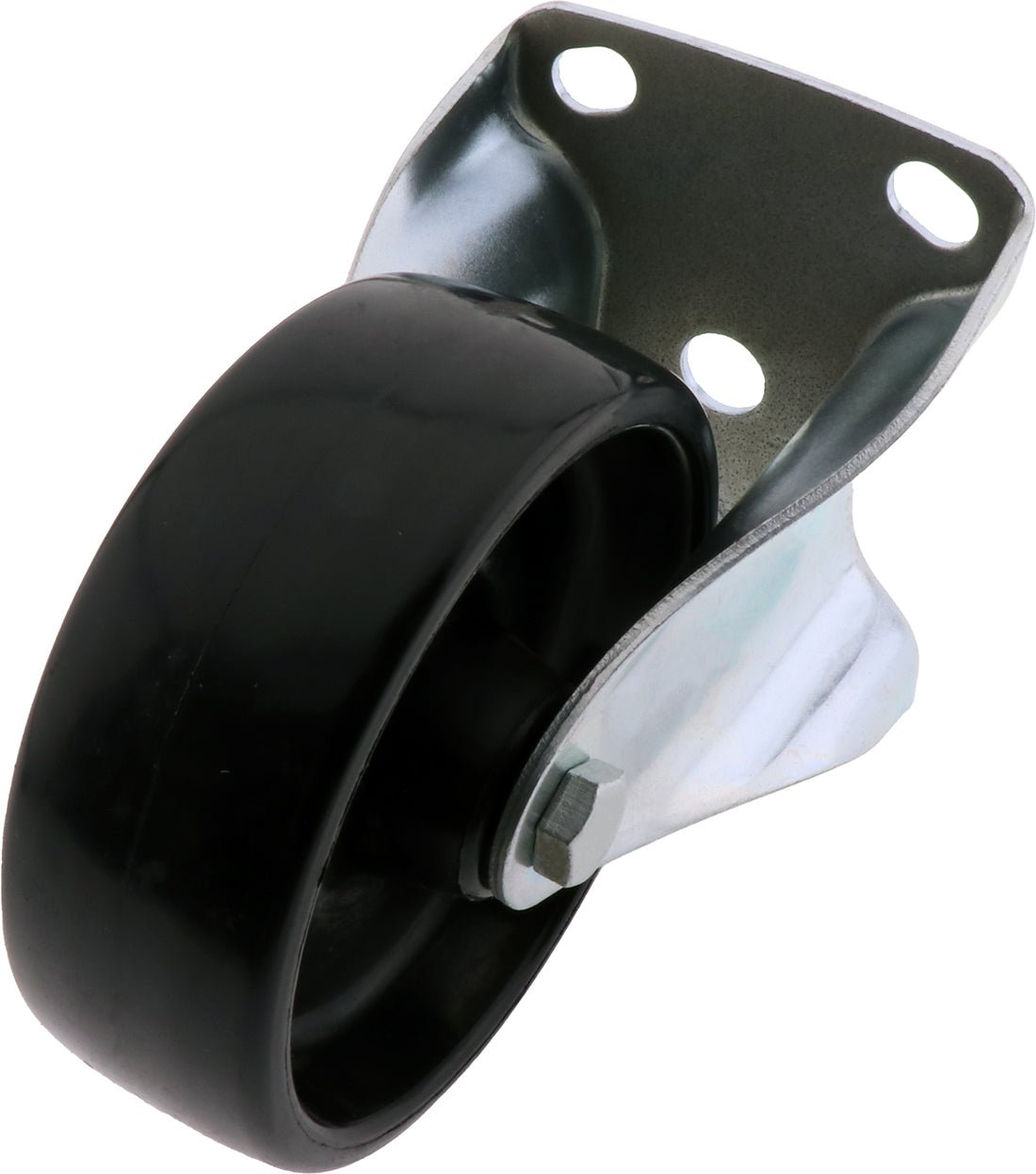 10993 - Zinc M/Plate Nylon Castor 100mm Fixed
