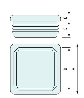 #50111 Square Plug 34.9mm