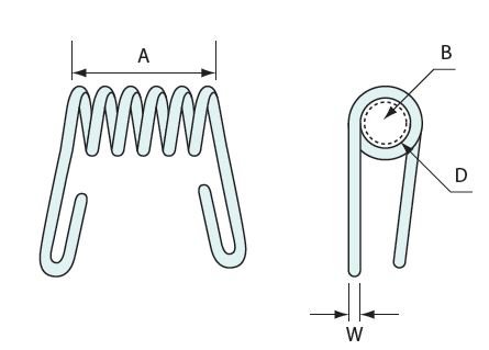 52839 - #52839 SS Loop Springs for 6mm Pin P/Hinge EOL