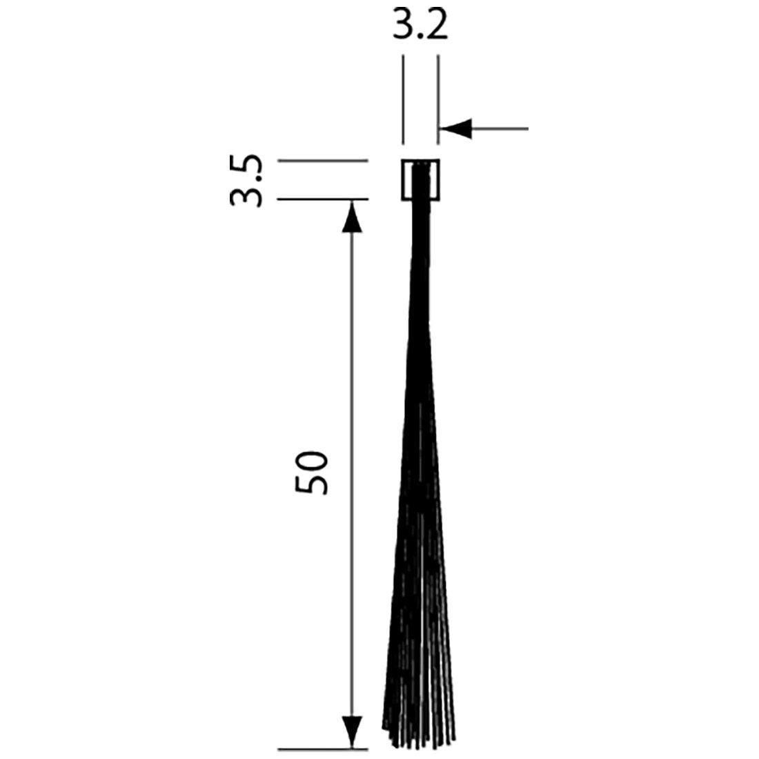 55426 - #55426 Brush 50mm x 0.2mm 1.8M Length