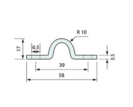 55439 - #55439 Gate Track Galv 2.8M Length