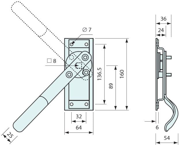 73557 - #73557 HD Two Point Latch & Internal Safety Release