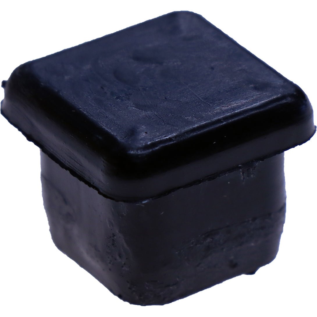 #107 16x16mm Black Square Plug Smooth Sides 