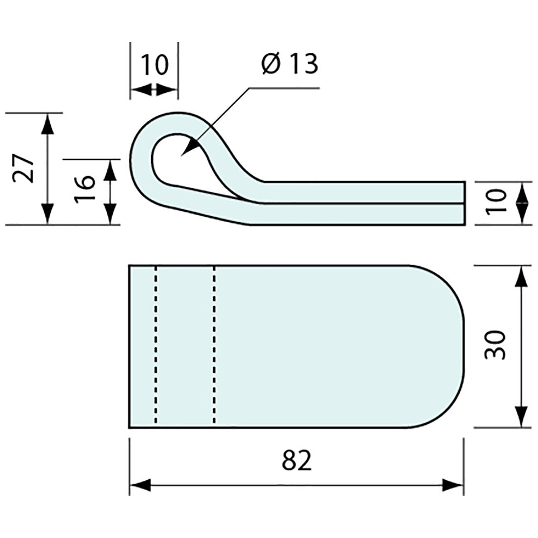 10918 - #10918 Lift Off Hinge Heavy Duty Zinc Plated 60mm