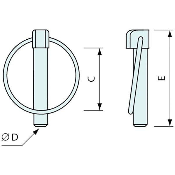 56420 - #56420 Lynch Pin SS304 4.5mm