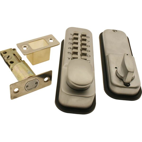Internal Click Lock #5658 Deadbolt Mortice Digital Lock Chrome with Internal Twist Knob ...