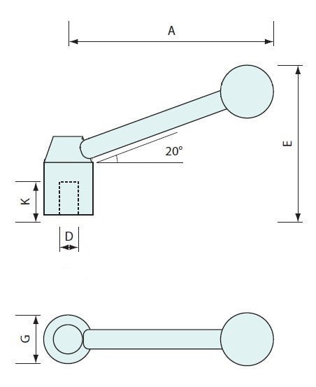 72515 - #72515 Fixed Lever M12 Zinc Int Thread