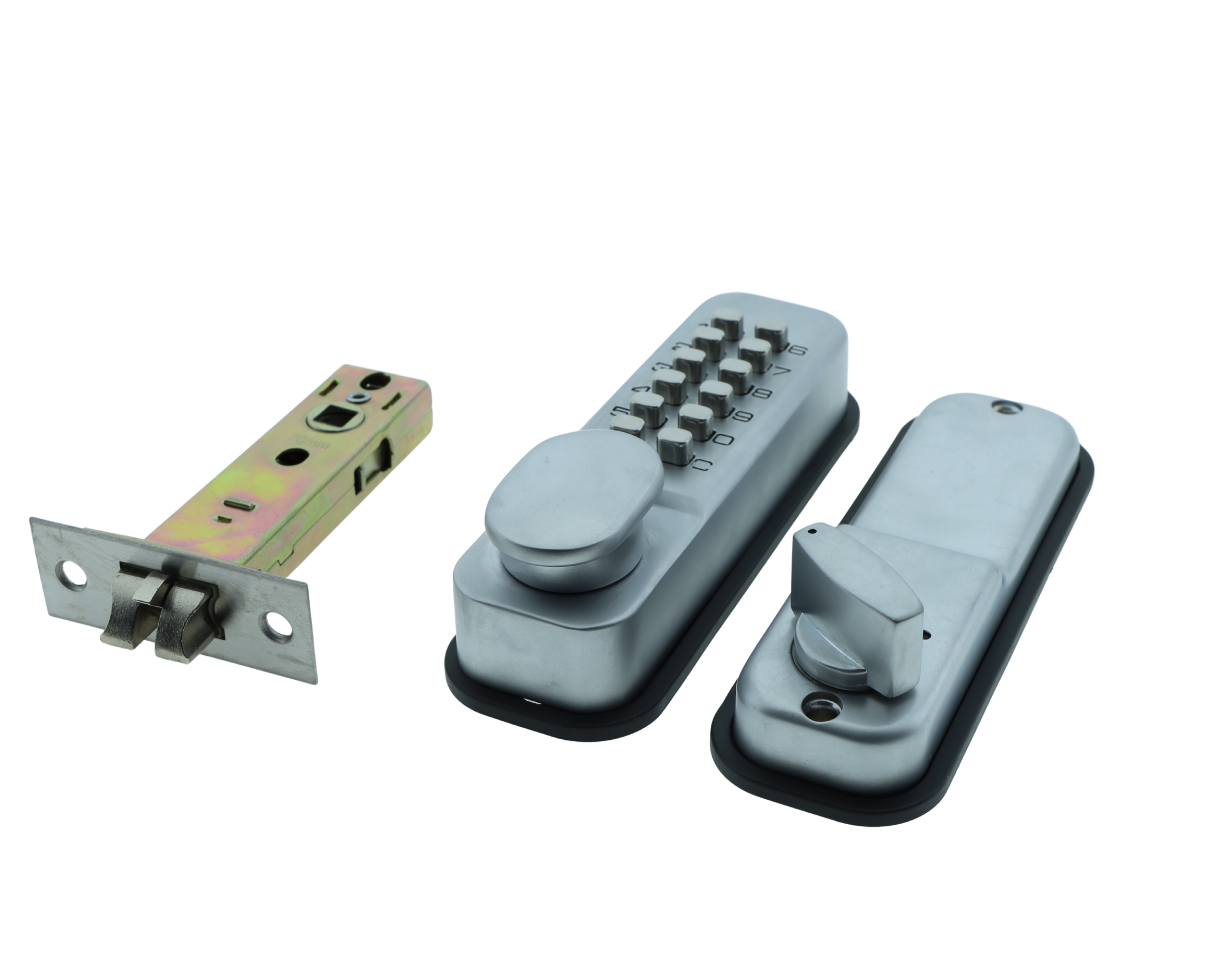 #5658 Deadbolt Mortice Digital Lock Chrome with Internal Twist Knob