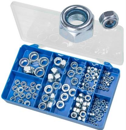 HAK37 - Nylon Insert Self Locking Nuts Zinc Plated Qty 100