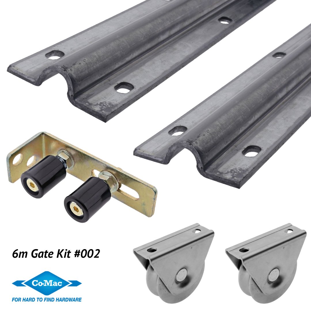 #11341 Sliding Gate Kit - 6 Meter U Bolt Down Gate Track with Hardware ...